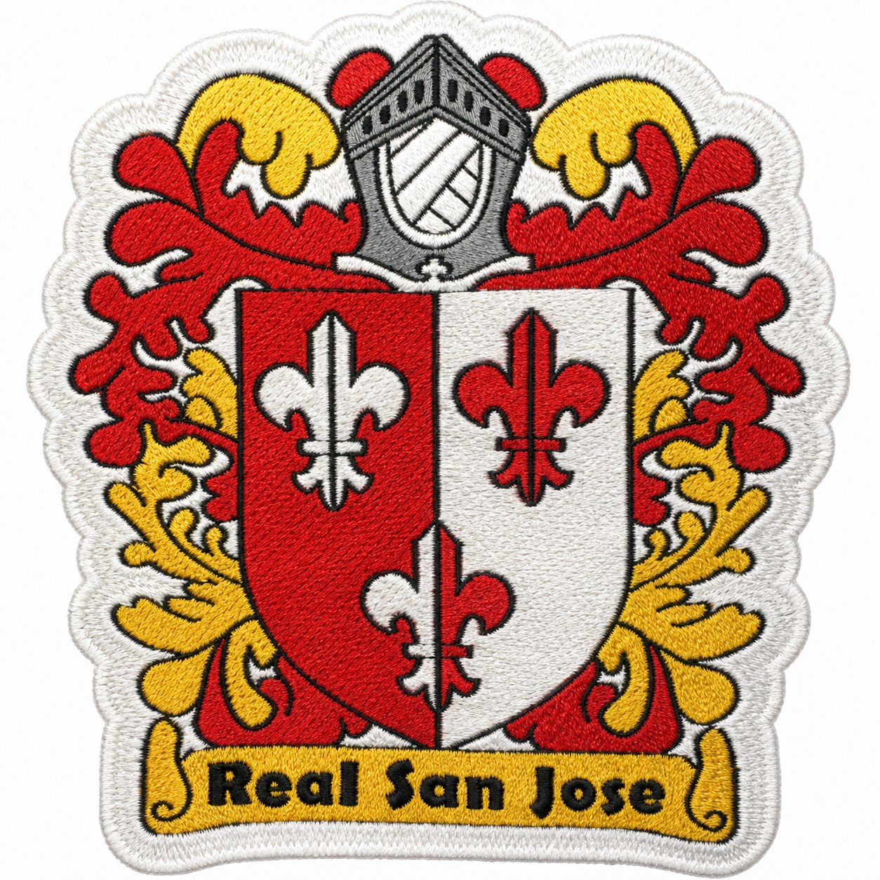 Real San Jose woven patch sample