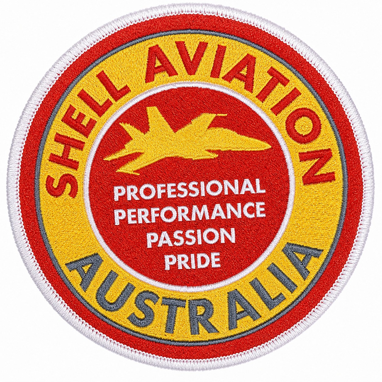 Shell woven patch sample