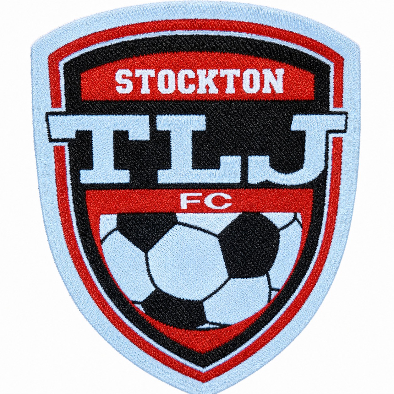 Stockton FC woven patch sample